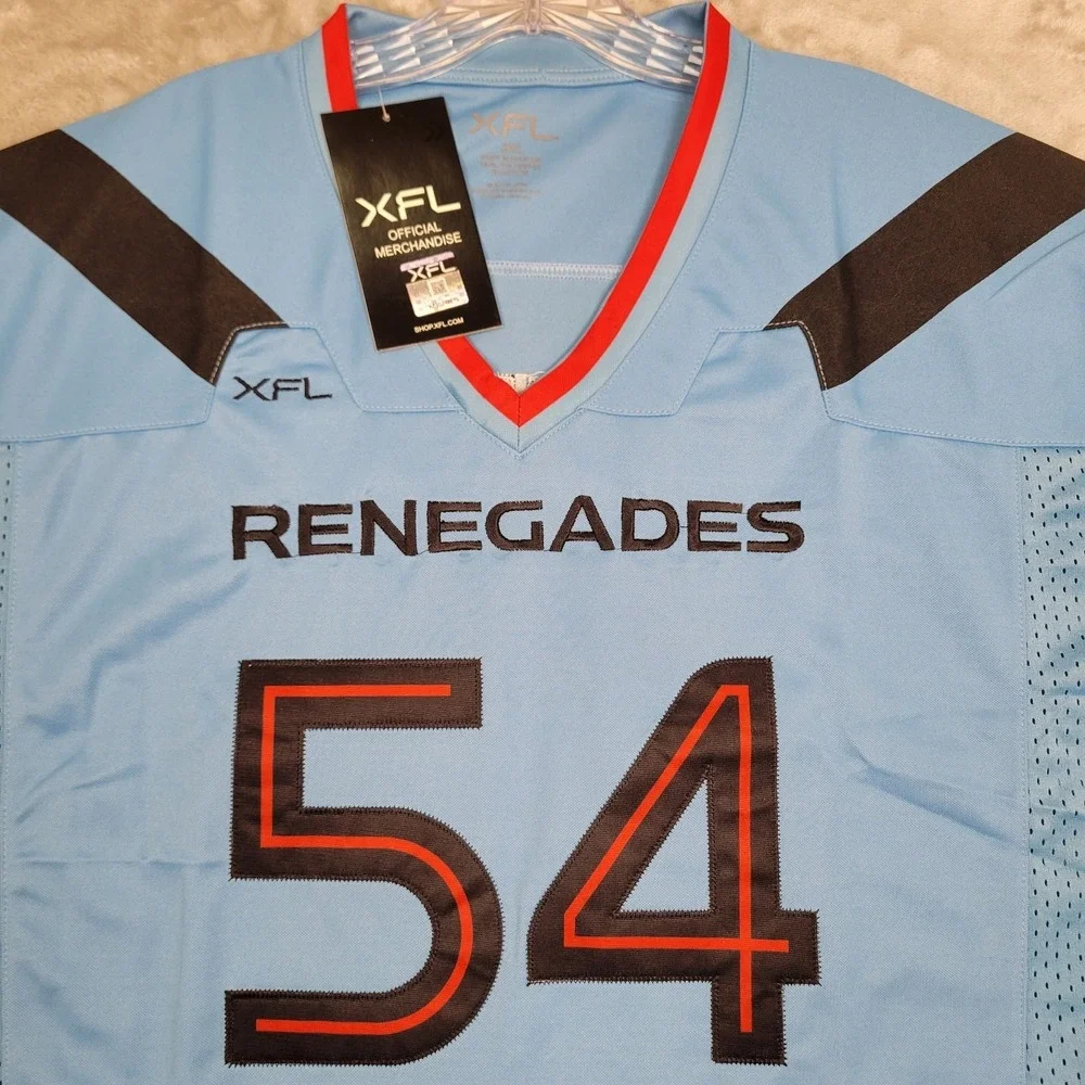 Dallas Renegades XFL Football Jersey Dwayne The Rock Johnson Men's 2XL Arlington